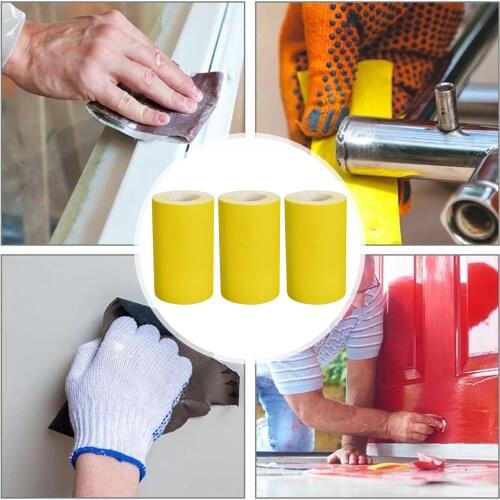 40/80/120 Grit Abrasive Belt Emery Cloth Roll Polishing Sandpaper For Grinding Tools Furniture Metal Polishing Width 93mm