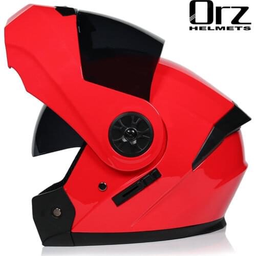 Promotion with inner sun visor flip up motorcycle helmet safety double lens racing motos helmet casco capacete casque motocascos