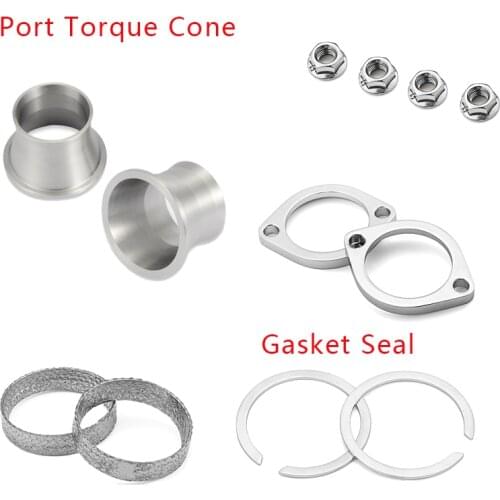 Motorcycle Accessories Exhaust Flange Gasket Seal Drag Pipes Adapters Port Torque Cone For 1986-2016 Harley-Davidson