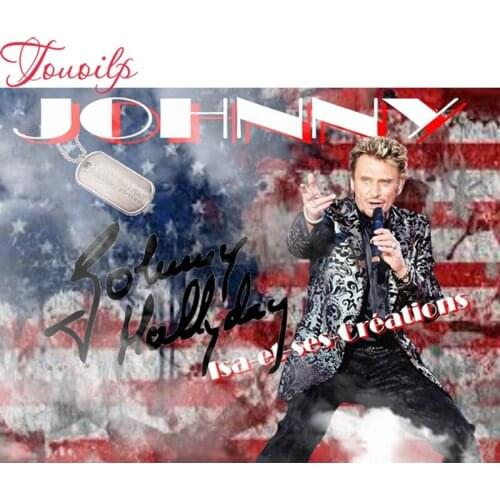 TOUOILP full Johnny Hallyday 5D Diamond Painting Needlework Embroidery Cross Stitch Round&spuare Rhinestone Room Decor Crafts