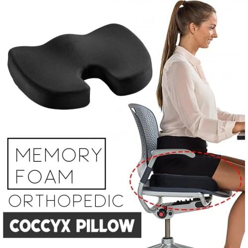 Car U-shaped Seat Cushion Gel New Travel Breathable Seat Cushion Tailbone Orthopedic Memory Foam U Seat Massage Chair Cushion