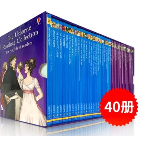 8-15 year 40 book/set The Usborne Reading Collection for Confident Readers Children English picture books stories chapters books