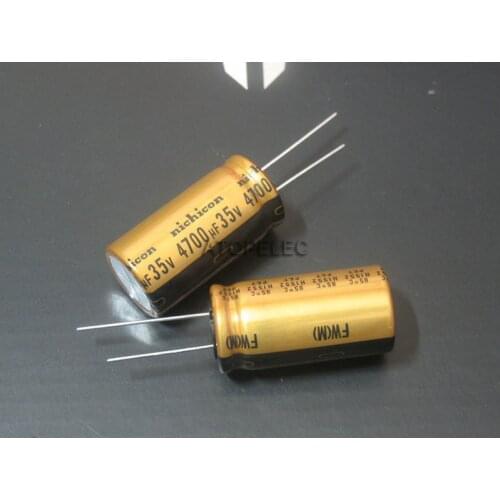 1pc NEW Nichicon FW 4700uF/35V Electrolytic Capacitors Hi-Fi Audio