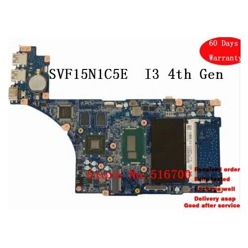 Computer System Board For Sony Vaio SVF15N1C5E SVF15N Main Board Motherboard i3-4005U A2044256A 31FI3MB02B0