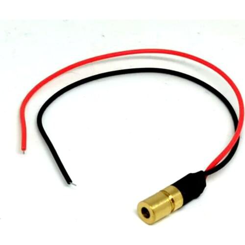 6mm Dia Mini Focusable 5mw 635nm Orange Red Laser Module Focus Dot Point Lights 3V Driver