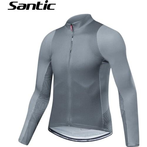 Santic Mens Summer Long Sleeve Cycling Jersey Tops 2019 Road Mountain Bike Clothing Shirt Pro Bicycle Clothes Maillot Ciclismo
