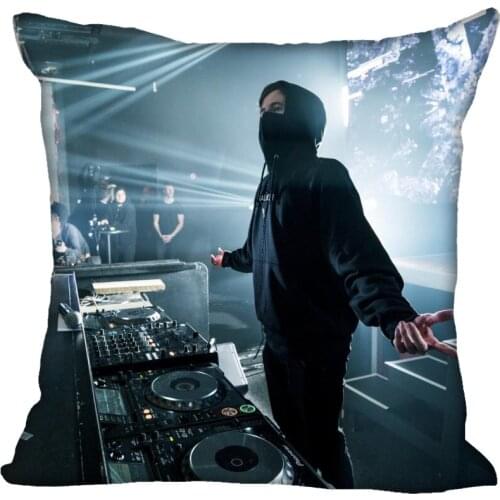Custom Pillowcase Cover Alan Walker Square Zipper Pillow Cover 40X40cm45X45cm(Two Sides) Print Your Pictures Cool Pillow Cases