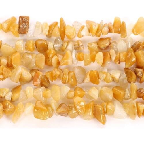 Irregular Chip Yellow Aventurine Stone Natural Stone Beads For Jewelry Making DIY Loose Spacer Beads Necklace Bracelet Handmade
