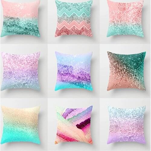 NEW Modern Nordic Sparkling Sand Grains Cushion Covers Decortive Geometric Pillow Cover Christmas Pillow For Sofa/Car Home Decor