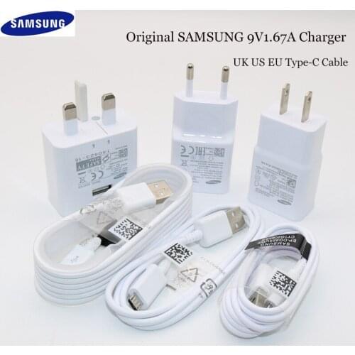Original Samsung adaptive fast charger for Galaxy s10 s10e S8 S9 Plus Note 8 9 A3 A5 A7 2017 USB wall fast charging power adapte