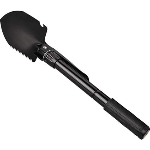 Portable Multi-functional Military Tactical Folding Shovel+Compass For Outdoor Hiking Emergency Survive Tool Drop Shipping Sale