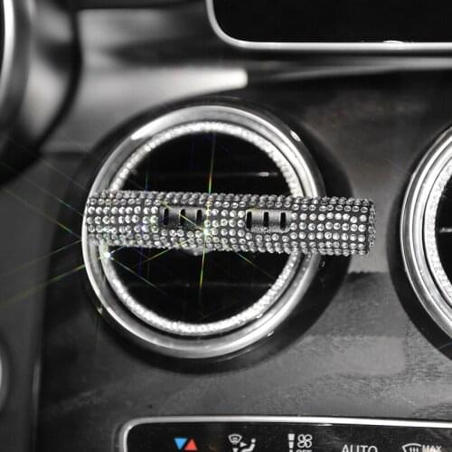 Rhinestone Diamond Car Air Freshener Crystal Car Solid Perfumes Original Women Bling Sparking Parfum Flavoring in the car