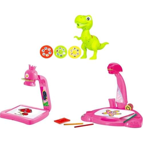 Intelligent Projector Painting Table Drawing Toys Arts And Crafts Projection Painting Board Desk Learning Toy For Toddler Gift