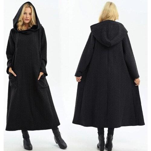 Paranja Kaftan Moroccan Knit Womens Muslim Dress Caftan Marocain Dresses Islamic Clothing Hooded Abaya Dubai Plus Size Winter