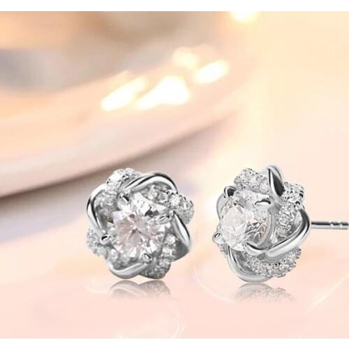 1ct D Color VVS1 Moissanite Earrings Screw Back Gem 925 Silver Earring Woman Lab Diamond Stud Earrings for Women Wedding Jewelry