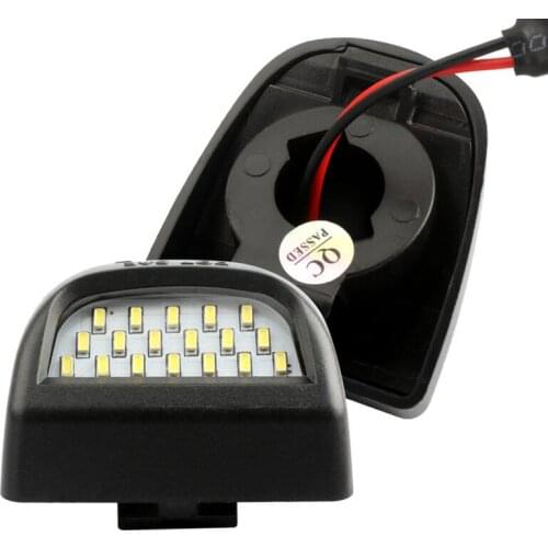 2Pcs Rear License Plate Lights 18-LED For Chevrolet Silverado GMC Sierra 1500 2500 3500 12V LED Number Plate Light