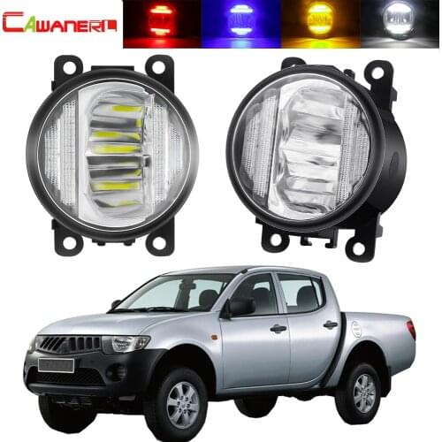 2in1 Fog Light + DRL For Mitsubishi L200 KB_T KA_T Pickup 2005-2012 Car Front Bumper Fog Light Assembly Daytime Running Lamp