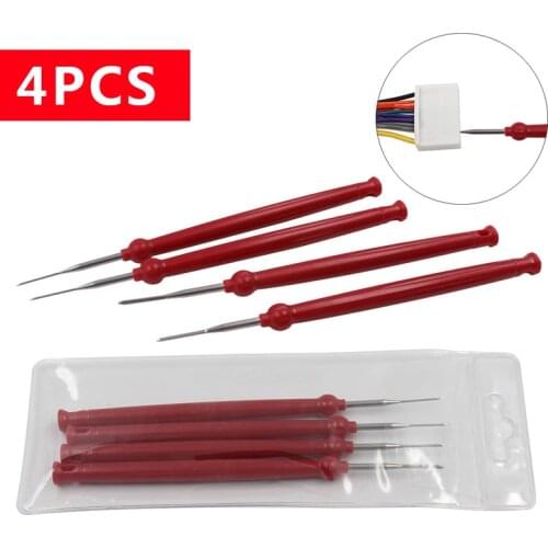 4pcs Car Accessories Extractor Motorist Kit Stylus Auto Terminal Ejector Kit Wires Puller Pinout Connector Pin Removal Tool Set