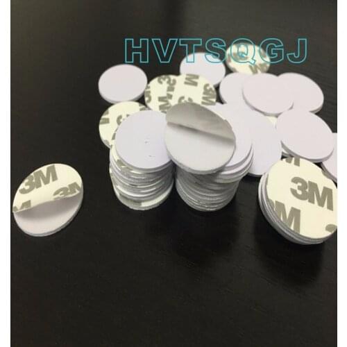 50pcs Free shipping round coner nfc rfid coin card t5577/smart card coin card t5577