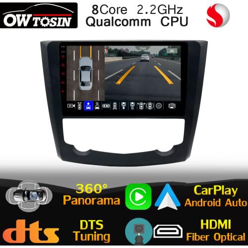 9" IPS Qualcomm 8Core Android For Renault Kadjar 2015-2019 Car GPS 360 Panoramic Radio CarPlay HDMI DTS HIFI Auto Optical HDMI