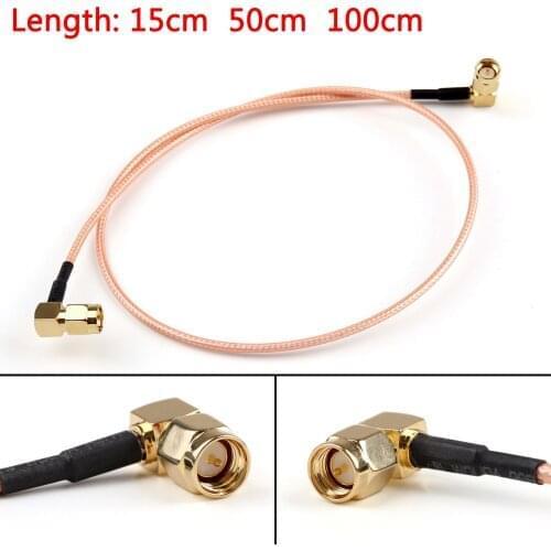 Areyourshop 15cm 50cm 100cm 50Ohm RG316 Coxial Cable Connector SMA Male To SMA Male Pigtail Newest Wires