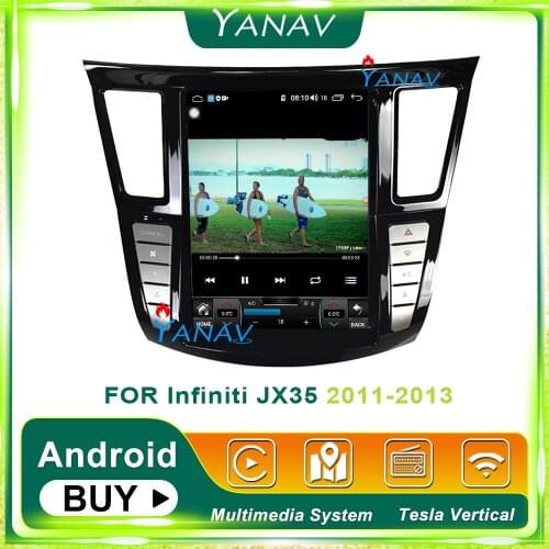 GPS navigation car stereo for-Infiniti JX35 2011-2013 car video multimedia DVD player tesla vertical screen car radio MP3 player