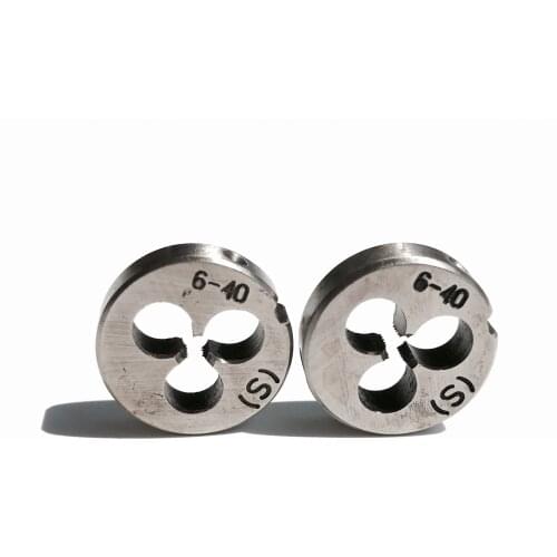 Free shipping of 2PCS DIY quality UNC 6-40 American standard Die Threading Tools Lathe Model Engineer Thread Maker