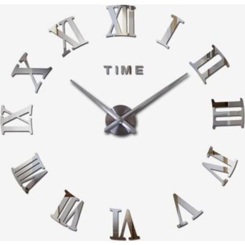 2021 Modern Design Large Wall Clock 3D DIY Quartz Clocks Fashion Watches Acrylic Mirror Gold Black Stickers Living Room