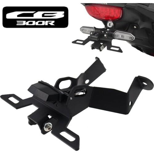 License Plate Holder For HONDA CB300R CB300 R CB 300R 18-19 Motorcycle Tail Tidy Fender Eliminator Registration Plate LED Light