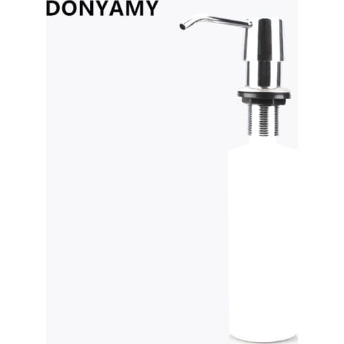 Kitchen Sink Liquid Soap Dispenser Sink Detergent Bottle Head ABS Bottle Deck Mounted