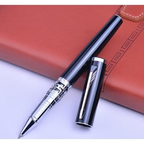 Gel Pens Nobility Hollow-carved Design Business Metal Roller Pen Stationery Gift School Office Supply Onisidus Stationery Items