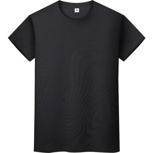 Round collar short sleeve cotton T-shirt summer trend render unlined upper garment