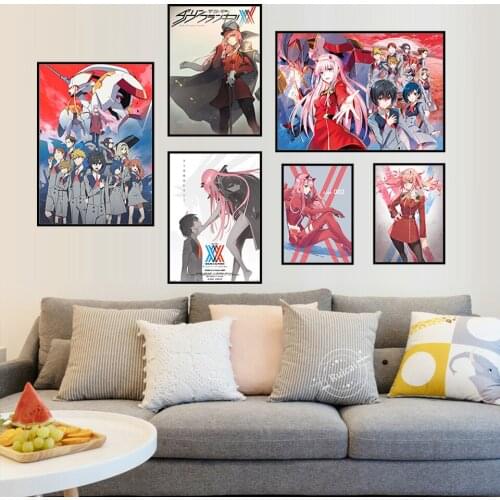 Darling In The Franxx Poster Anime Wall Art Canvas HD Print Picture Modern Painting For Living Room Home Decoration