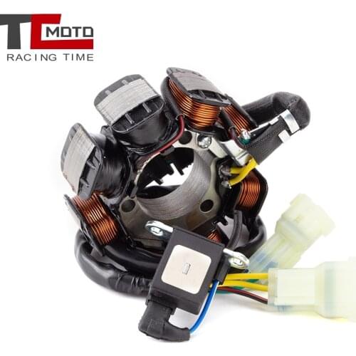 TCMOTO Motorcycle Ignition Magneto Stator Coil For HONDA TRX250TM Recon 250 TM FourTrax 250 Engine Generator Charging
