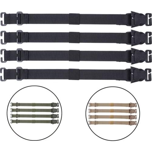 Chest Rig / Vest Adapter Kit Set MOLLE Strap with Buckle Clips Outdoor Bags