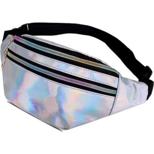 Laser Leather Luxury Brand Fanny Pack Unisex Large Capacity Waist Pack Waist Bag for women Belt Multifunction Chest Bag KL887