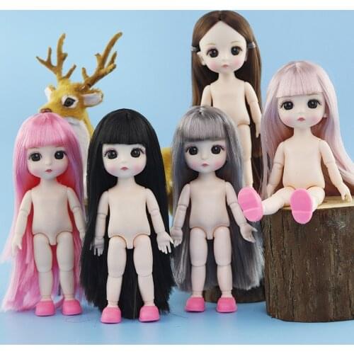 Cute 16cm Heigh Martin Doll New Arrival 13 Joints Moveable Ob11 White Skin Baby Doll Toys for Children Dress Up Girl Toys Gift