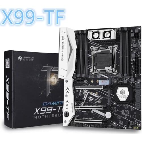 HUANANZHI X99 motherboard with dual M.2 NVME slot support both DDR3 and DDR4 LGA2011-3 X99 -TF