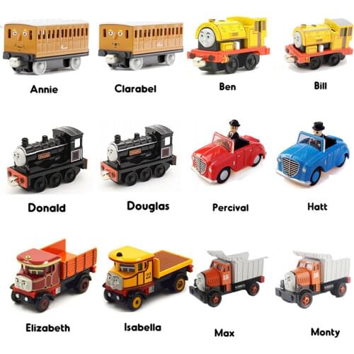Thomas and Friends Elizabeth Isabella Model Combination Set Metal Magnetic Railway Car Christance Gift Toys for Children