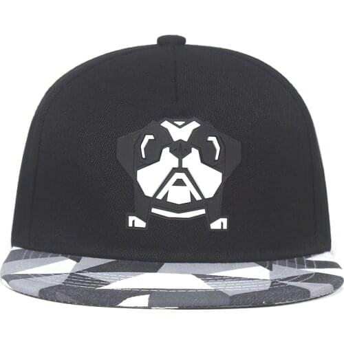 2020 New fashion fun baseball cap dog 3D pattern flat cap hip-hop hat male ladies couple wild snapback hat