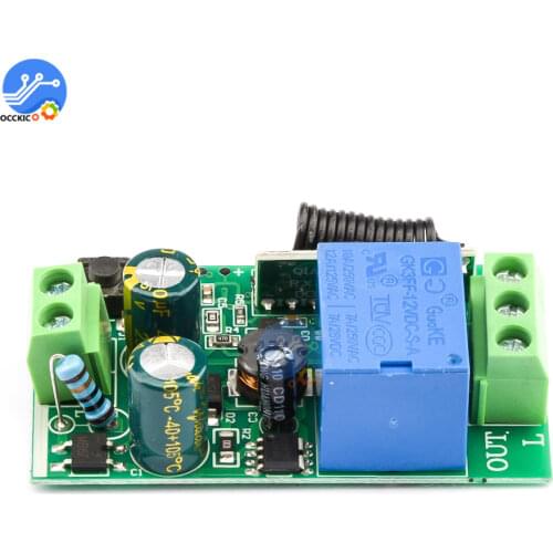 AC 220V Relays 315MHZ 433MHz RF Wireless Remote Control 1 CH Timmer Delay Relay Module Transmitter Receiver for Smart Home