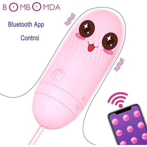 Remote Control Vibrating Eggs Bluetooth G Spot Vibrator Ben wa Ball Sex Toys For Women Bullet Vibrator Intelligent APP Control