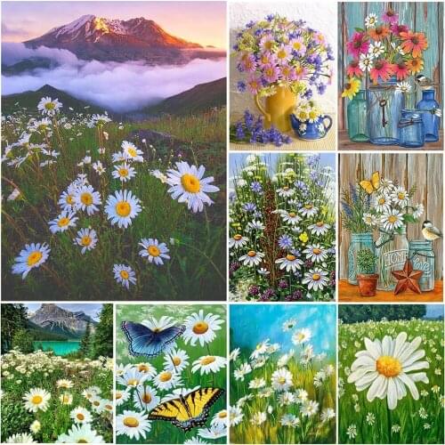 Square/Round Diamond 5D Diy Diamond Painting Bicycle Flower Landscape Diamond Embroidery Cross Stitch Diamond Home Decoration