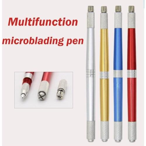 Manual Tattoo Pen Professional Permanent makeup Multi-function three-head microblading pen used for embroidery