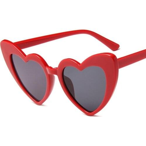 Heart Shape Ladies Sunglasses Luxury Fashion Women Sun Glasses Classy Designer Party Eyewear