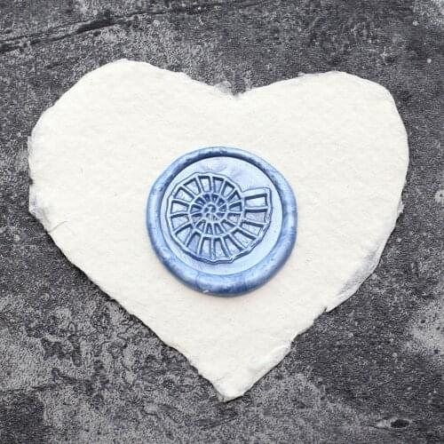 Nautilus shell design Stamp,DIY envelopes Invitations Decor logo stamps gift,Retro antique party sealing wax