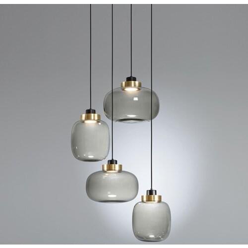 Modern Glass Led Pendant Lights Living Room Decoration Nordic Bedroom Lamp Kitchen Island Lights Bar Dining Room Light Fixtures