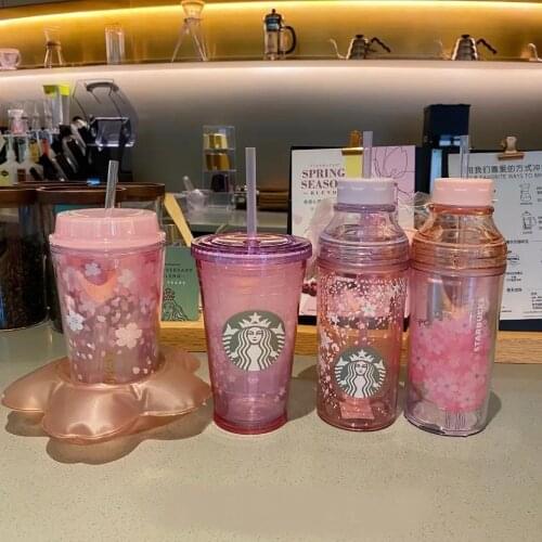 Water Cup Girls High-value And Drop-resistant Korean Version of Cute Ins Plastic Cup Water Cup Super Large Capacity Hand Cup
