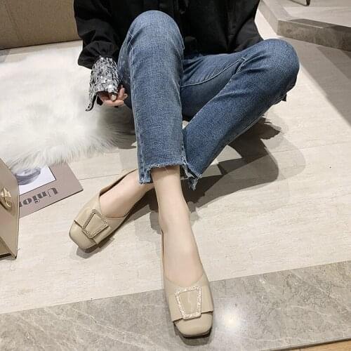 2020 Spring womens flat shoes Comfortable soft bottom solid color lightweight simple wild fashion platform womens shoes U19-48