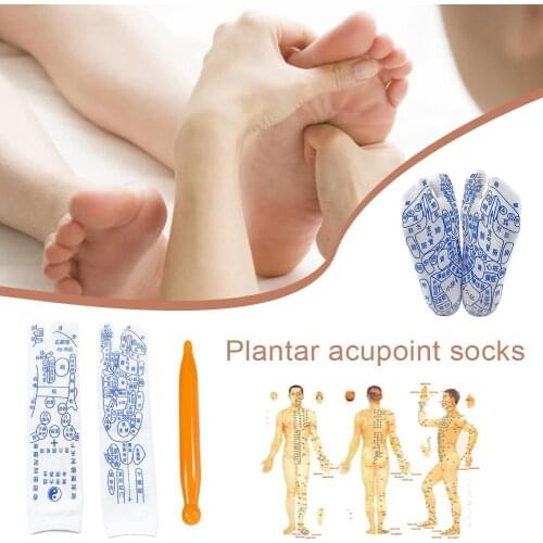 High Quality Cotton Acupressure Reflexology Socks Foot Massage Socks Anti Slip Breathable Yoga Sock For Fitness Massage To Relax